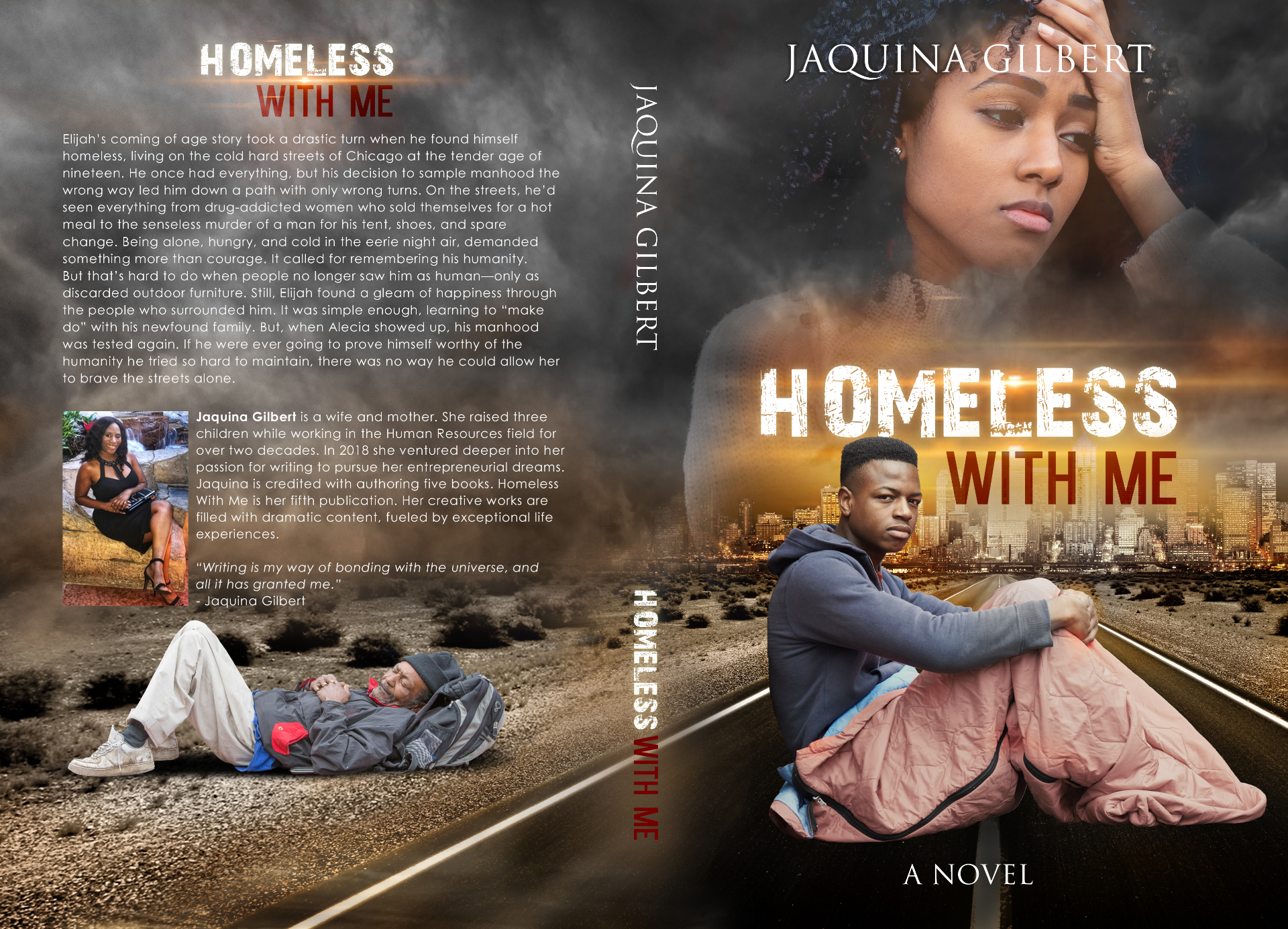 Homeless With Me full book cover wrap